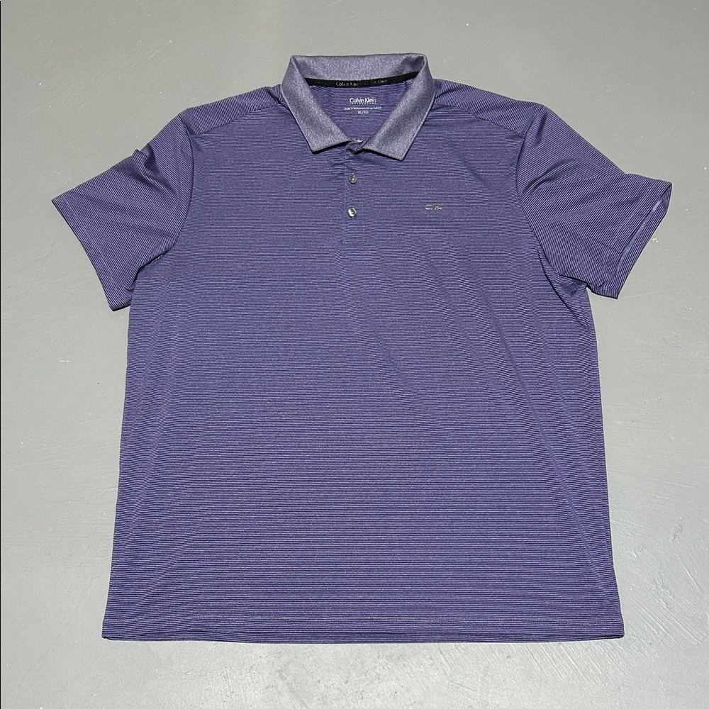 Calvin Klein Performance Purple Golf Polo Shirt (Men XL)